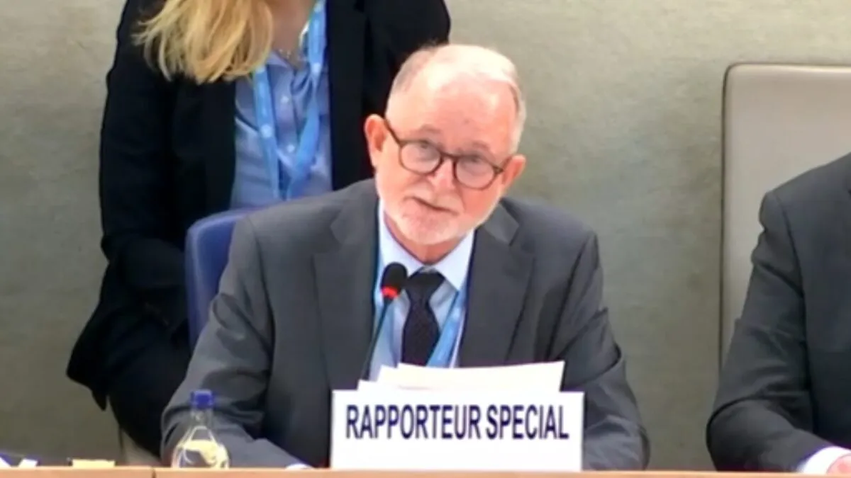 ریچارد بنت، گزارشگر ویژه حقوق بشر سازمان ملل متحد
